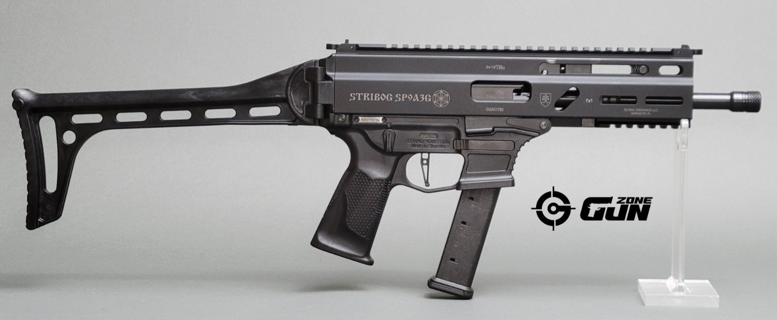GRAND POWER STRIBOG SP9A3G WITH POLYMER FOLDING STOCK PROFILE IMAGE