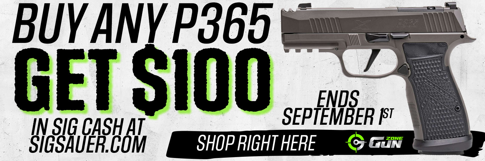 p365 rebate 25 home page